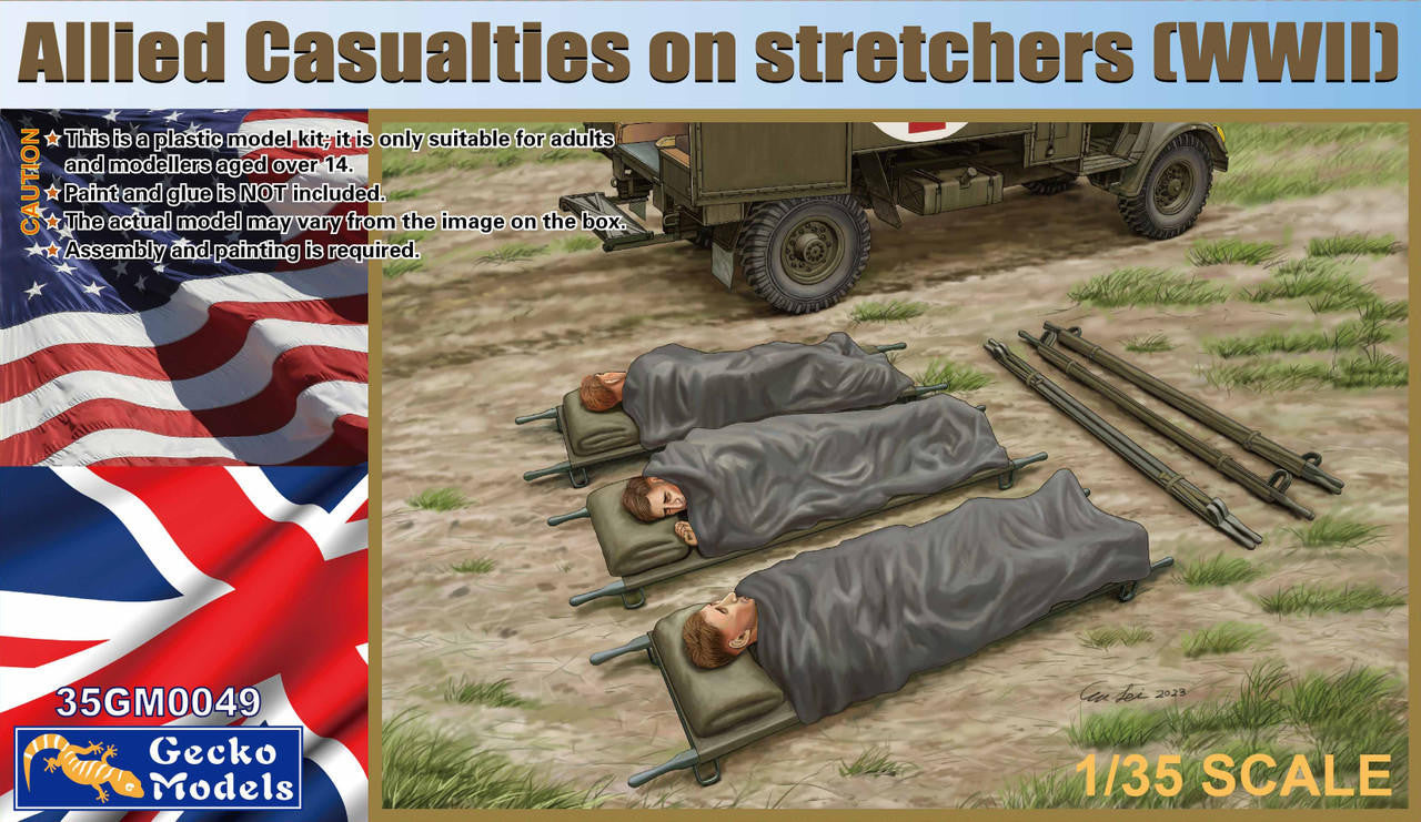 Gecko 1/35 Allied Casualties on Stretchers 350049